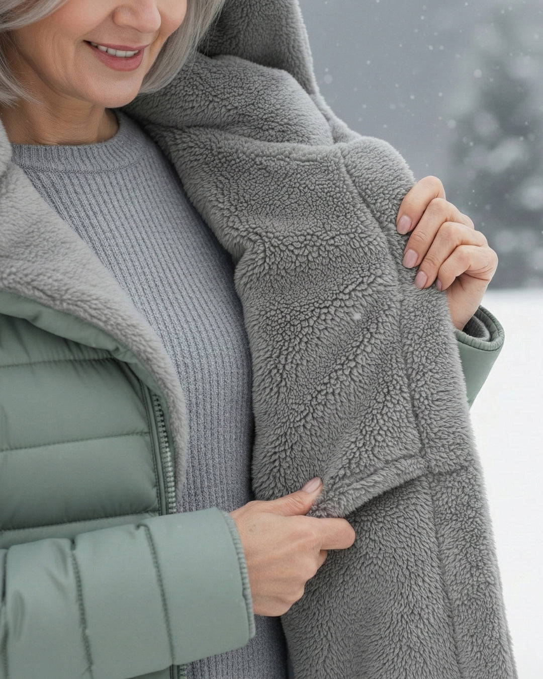 Nora | Double-Layer Fleece Padded Jacket