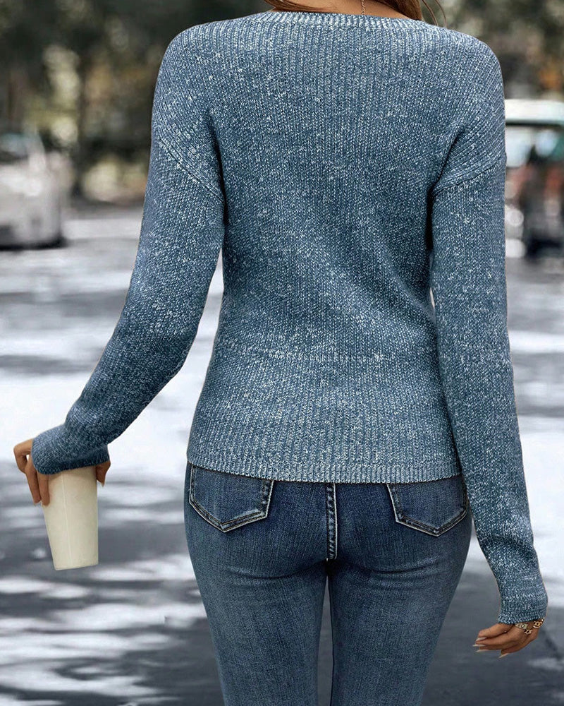 Elegant V-Neck Sweater
