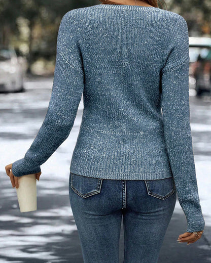 Elegant V-Neck Sweater