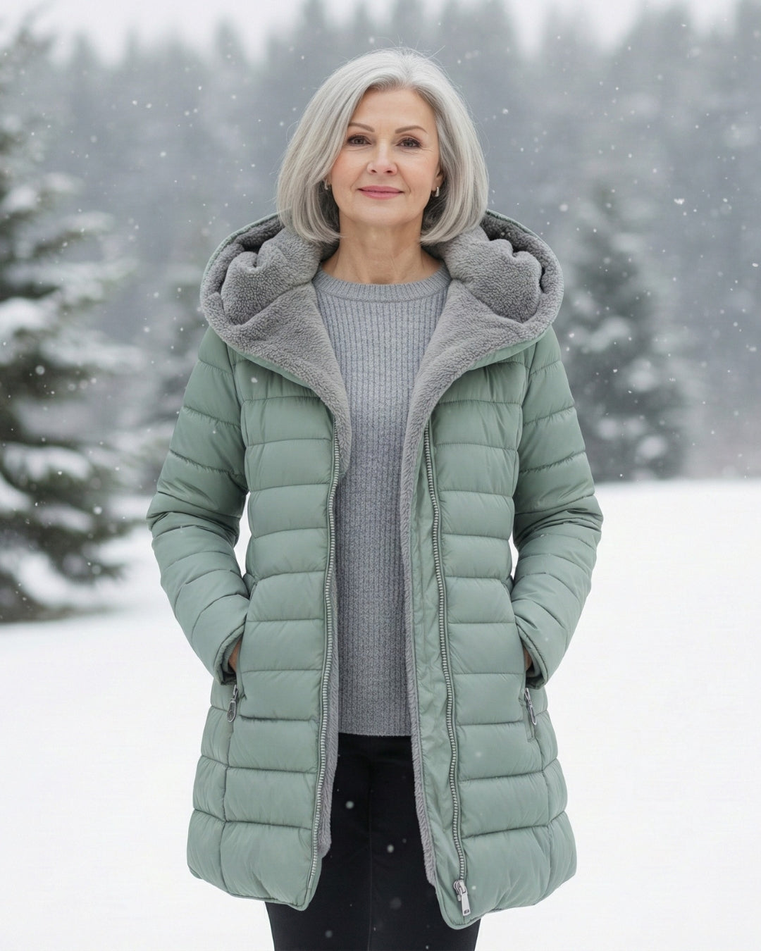 Nora | Double-Layer Fleece Padded Jacket