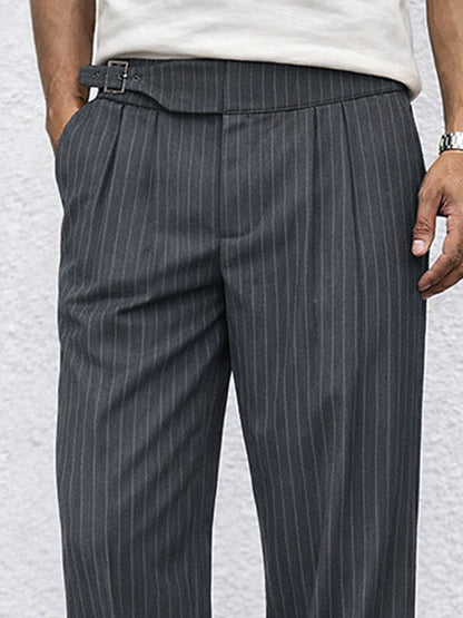 Smart Casual Stripe Straight Leg Pants