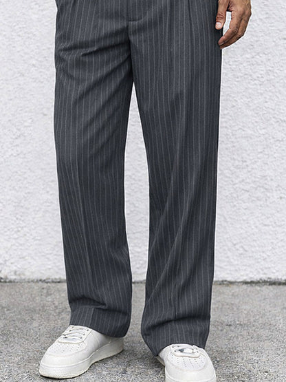 Smart Casual Stripe Straight Leg Pants