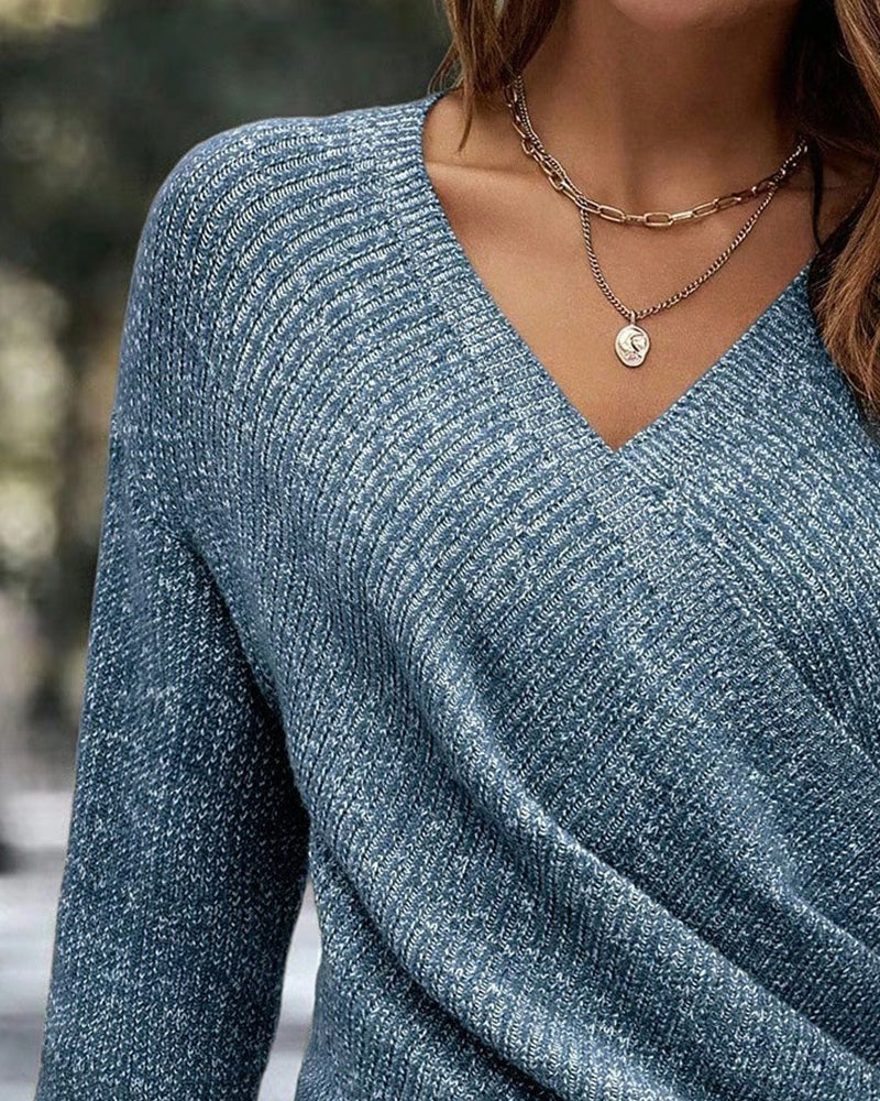 Elegant V-Neck Sweater