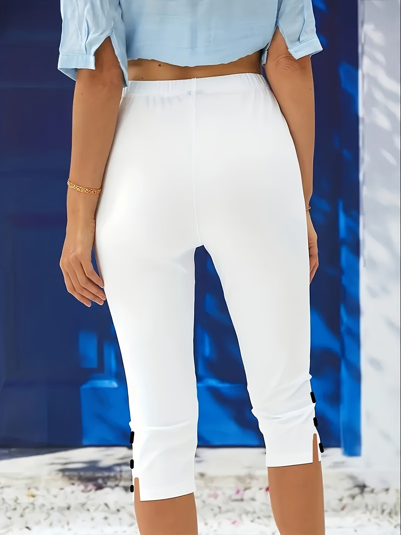 Clara Polished Stretch Capri