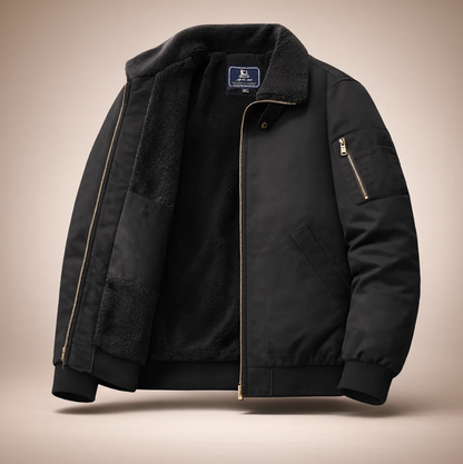 Enrico Bruni Fleece Bomber Jacket
