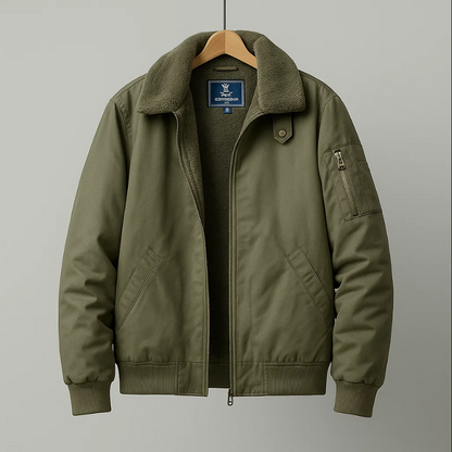 Enrico Bruni Fleece Bomber Jacket